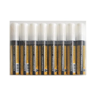 Securit Krijtstift SMA-720 blok wit 7-15mm blister à 8st