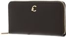 COCCINELLE C-Me Wallet Grained Leather Fango donkergroen