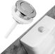 TRAFIR Bouton de chasse d'eau - Blanc - 38mm