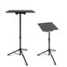 Pyle Laptopstandaard - Projectorstandaard - Laptop Stand - Monitor Stand met Verstelbare Hoogte tot 100 cm - Plaatformaat van 35,5 x 28 cm - Voor Kantoor, Thuis, Podium, Studio, DJ-Racks