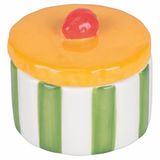 Villa d'Este Home Tivoli 2005 Fruit Life keramische suikerpot 160 ml, deksel aardbei