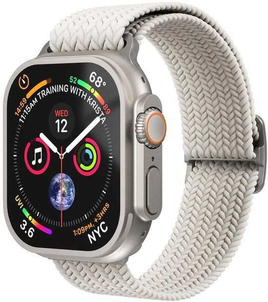 Vonmählen Woven Loop bandje voor de Apple Watch | 44/45/46/49 mm - Cream