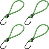 ProPlus Pat Europe B.V. Haakspanner met lus - 8x - elastisch - bagagespin - snelbinders - 20cm - groen