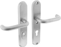 Intersteel Veiligheidsbeslag SKG*** met kerntrekbeveiliging profielcilindergat 72 mm achterdeurbeslag rvs geborsteld
