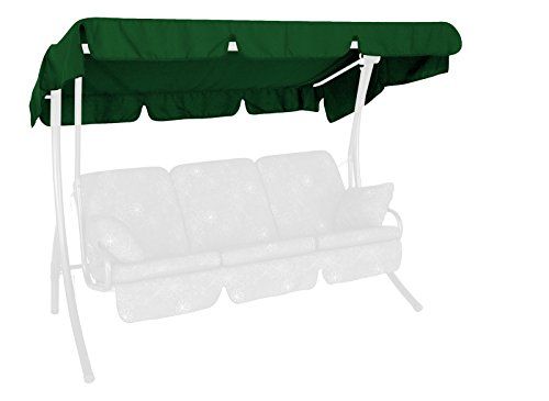 Angerer 808/01 zonnedak voor schommelbank polyacryl, 210 x 145 cm, groen