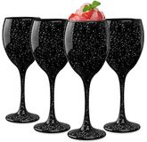 Glasmark Krosno Galaxy Rode Wijnglazen Set - Zwart - 4 x 300 ml