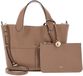 Furla Leren handtas schoudertas Primrose Tote Toffee Lichtbruin