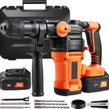 Merkloos BG100 Boorhamer - Boor - Betonboor - Inclusief Koffer - Met Accessoires - 2x Accu