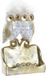 Merkloos DKD Home Decor Uilen Gouden Wit Hars Traditioneel (10 x 8 x 7 cm)