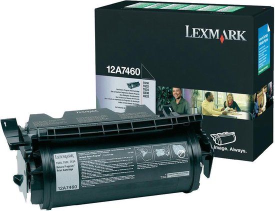 Lexmark 12A7460 toner zwart (origineel)