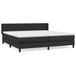 VidaXL Boxspringbed met matras, zwart, 90x200 cm, kunstleer