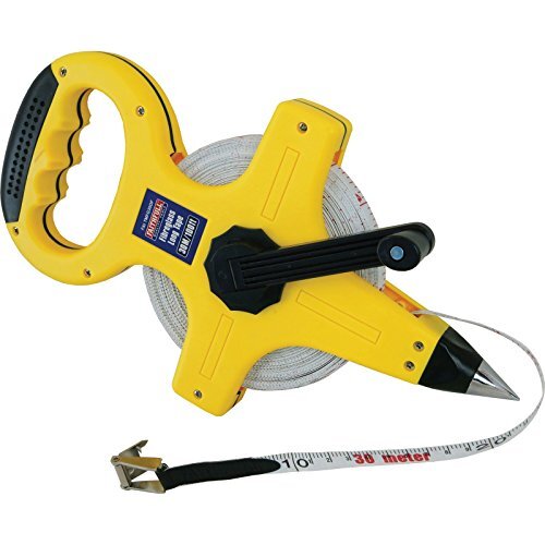 Faithfull Tools FAITMFG30OF Trouwe TMFG30OF Open Frame ABS Glasvezel Lange Tape 30m/100ft (Breedte 13mm), Blauw