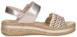 Rieker Sandalen Plat Sandalen Plat - Goudkleur - Maat 37