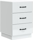 vidaXL Nachtkastje met lade Wit 43 x 41 x 63,5 cm Bewerkt hout