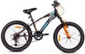 Sun Baby Tiger Bike Vélo enfant pour garçons de 6 à 10 ans, 20 pouces Noir-Turquoise-Gris-Orange, 6 vitesses Shimano