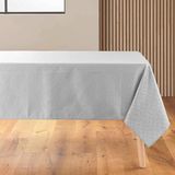 douceur d'intérieur Rechthoekig tafelkleed (140 x 250 cm) azuline grijs, jacquard gecoat