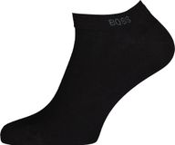 Hugo Boss BOSS enkelsokken (2-pack) - heren sneaker sokken katoen - zwart