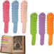 Merkloos Wan GmbH Schattige Bladwijzers - Boekenleggers Set - Lezen Markeren - Enkelhandig Gemak - 6 Stuks - Multicolor