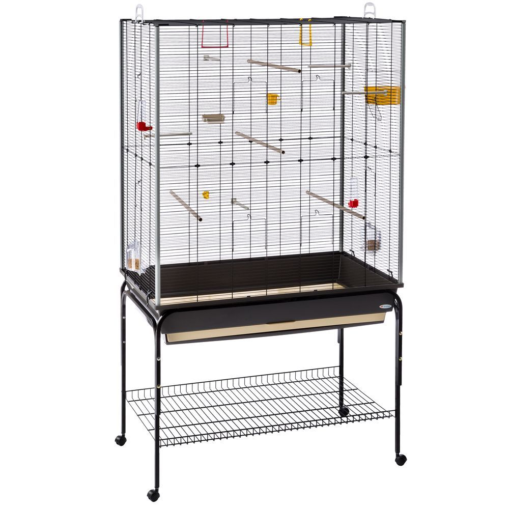 Ferplast Planeta Vogelkooi - Zwart - Staand - 97 x 58 x 173.5 cm