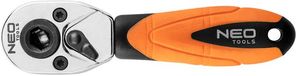 NEO Ratelsleutel 1/4 inch 105 mm Ergonomische Handgreep