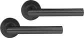 Differnz Amsterdam Deurkruk Rozet - Rond - Gun Metal