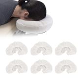 Merkloos Coussinets de protection pour appuie-tête, 50 pièces - Jetables - En forme de U - Pour protéger le visage - Protection hygiénique - Pour tables de massage - Couverture pour le visage