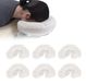 Merkloos Coussinets de protection pour appuie-tête, 50 pièces - Jetables - En forme de U - Pour protéger le visage - Protection hygiénique - Pour tables de massage - Couverture pour le visage