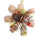 BigBuy Christmas Kerstversiering Multicolour Natuurlijk Plastic Vezel 10,5 x 4 x 20 cm (3 Stuks)