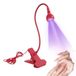 Vonsera UV-lamp voor gelnagels, 5 W mini-lamp UV voor nagels met veiligheidsclip, lamp klein met 4 instelbare standen, uv-lamp nagels voor het uitharden van nagellak (fuchsia)