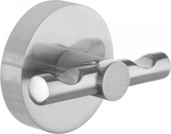 Tesa Moon Handdoekhaak - Zilver - RVS verchroomd