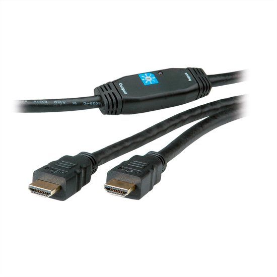 ROLINE HDMI High Speed Kabel, met repeater, 30 m