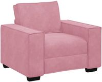 vidaXL Fauteuil Rose Velours 100x78x84 cm