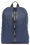 Momo Design Sac à dos homme Nylon Cuir artificiel noir bleu Fermeture éclair Black B UNICA 28.5x42x13 cm ARROW-BLACK
