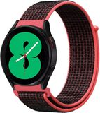 By Qubix Qubix Garmin Venu 2 - Sport Loop bandje - Roze-zwart - nylon