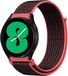 By Qubix Qubix Garmin Venu 2 - Sport Loop bandje - Roze-zwart - nylon