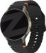 Bandz Siliconen Wave bandje 'Easy fit' - Zwart - Geschikt voor Samsung Galaxy Watch 7/6/5/4/FE