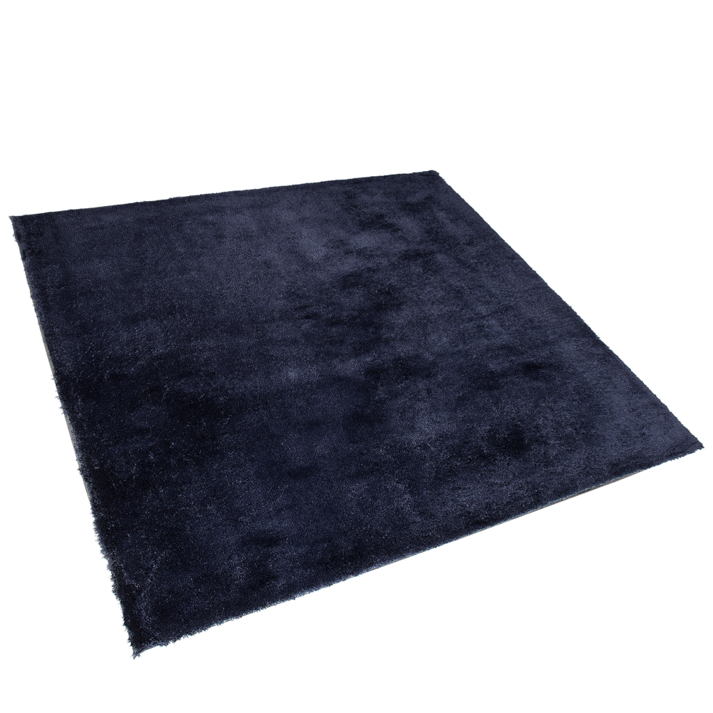 Beliani Vloerkleed donkerblauw 200 x 200 cm EVREN