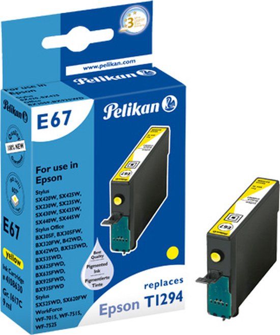 Pelikan 4108630 Inktcartridge Geel