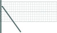 vidaXL Euro-hek met grondbevestiging, 50 x 0,4 m, PVC-Coated Staal, Groen