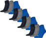 PUMA Sokken Quarter Plain 12P Verpakking van 12 Grijs/Blauw 39-42