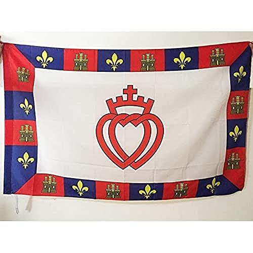 Vendée Flag 150x90 cm - Catholic Flags 90 x 150 cm - Banner 3x5 ft with Hole - AZ FLAG