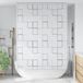 Maison Exclusive Rideau de douche, 160x240 cm, motif carré