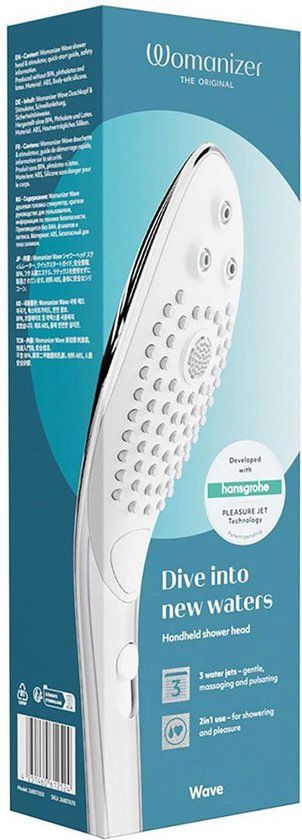 We-Vibe Womanizer Wave 2-in-1 Douchekop - Chroom