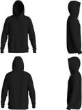Kappa Hoodie Jalvo Zwart Polyester Lange Mouw Met Capuchon Heren Maat S