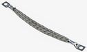 RS PRO Gevlochten kabel koper vertind 8,29 mm 0,15 m enkele ader 24 x 11 x 0,2 mm 2,1 Ω/km M5