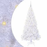 vidaXL Kunstkerstboom met 300 LED, Wit, 180 cm, PVC en Staal