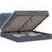 Maison Exclusive Lit Ottoman exclusif avec matelas et éclairage LED, couleur gris foncé, dimensions 180 x 200 cm, revêtement en velours