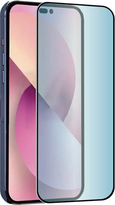 Muvit Gehard glas Geschikt voor Apple iPhone 14 Pro Anti blauw licht ultra-bestendig, Transparant