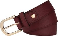 Legend Dames Leren Riem Bordeauxrood 85 cm