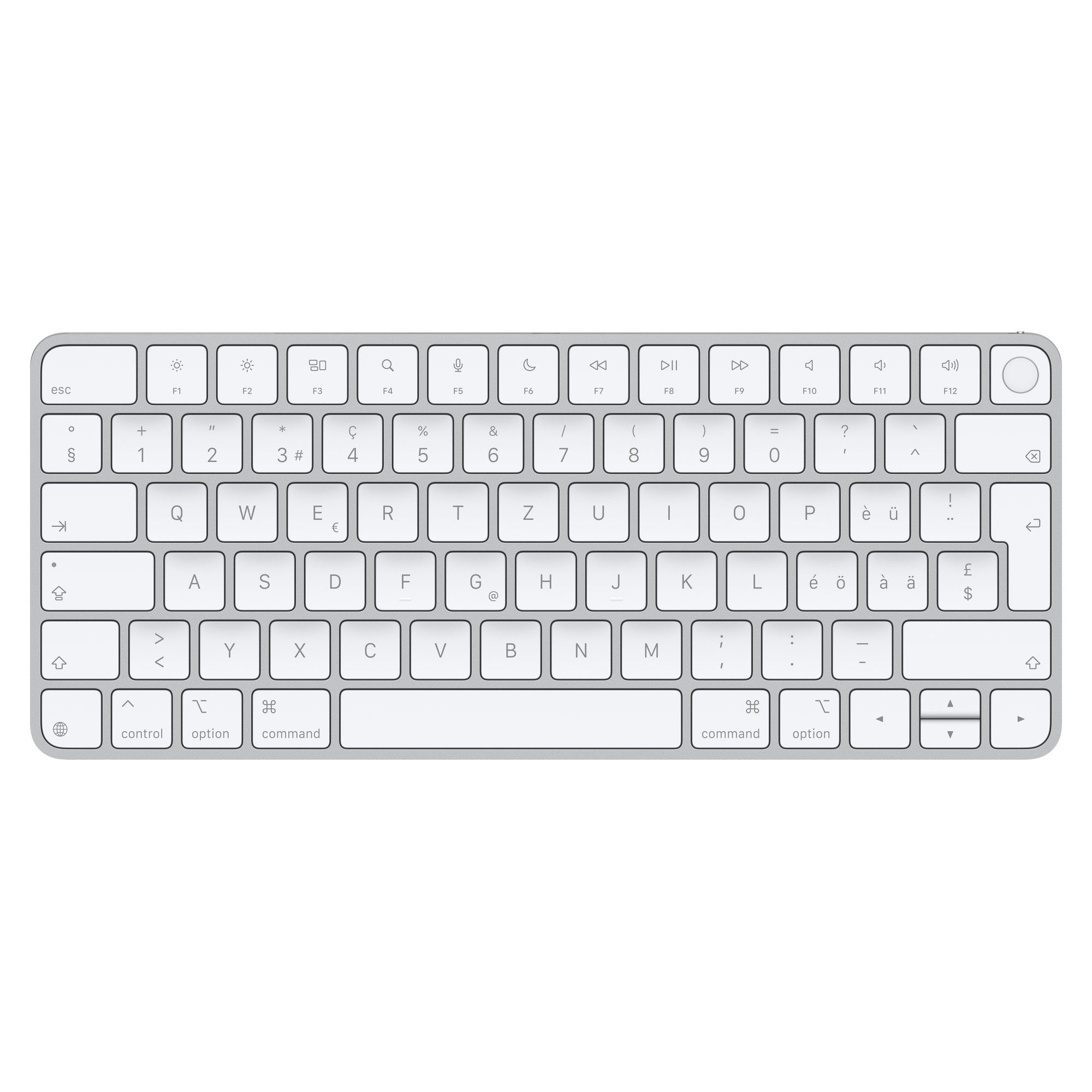 Apple Magic Keyboard met Touch ID voor Mac-modellen met Silicon - Zwitsers